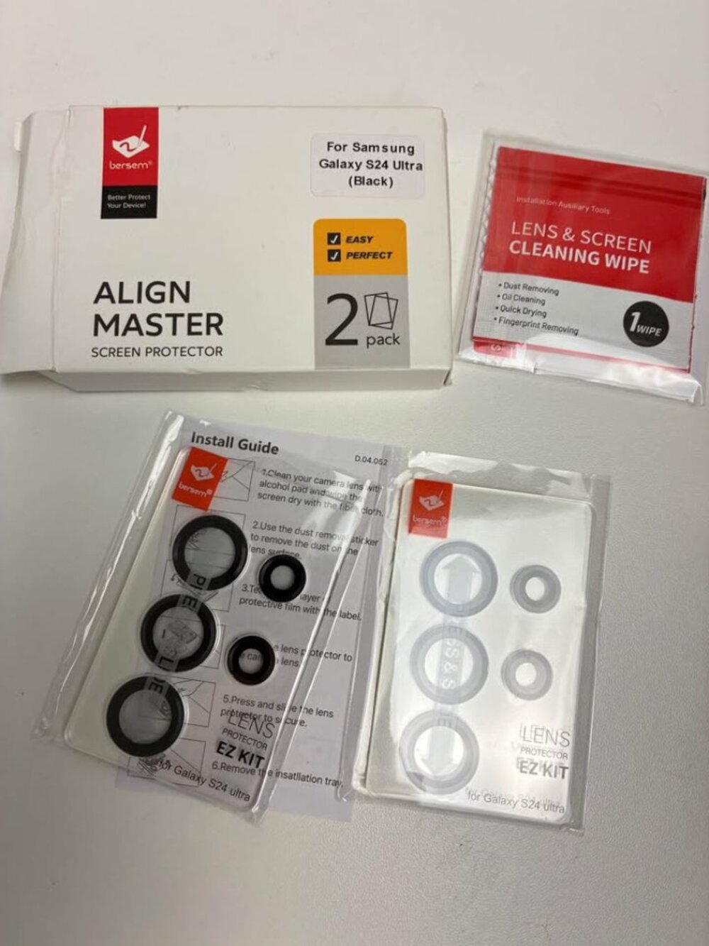 Sam sung Galaxy S24 Ultra (Black) Camera Lens Screen Protector